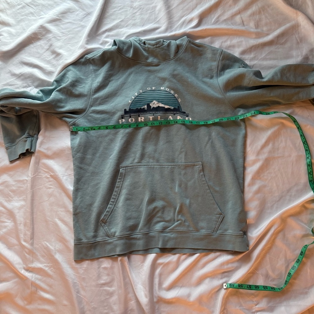 Columbia Men's Hoodie - Teal‎ Gray - Picture 5 of 7